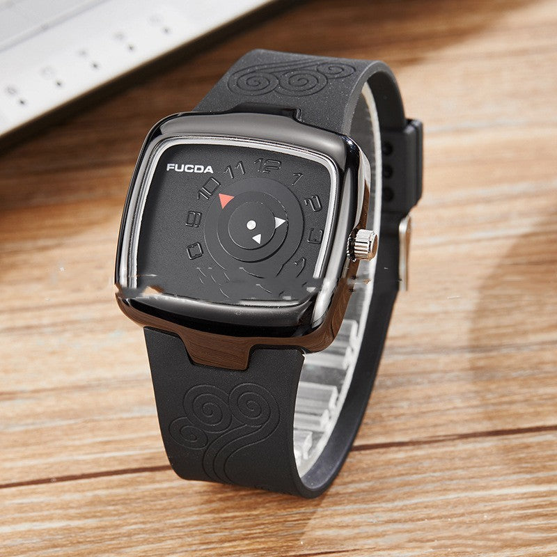 Contemporary Unisex Watch – Stainless Steel & Silicone