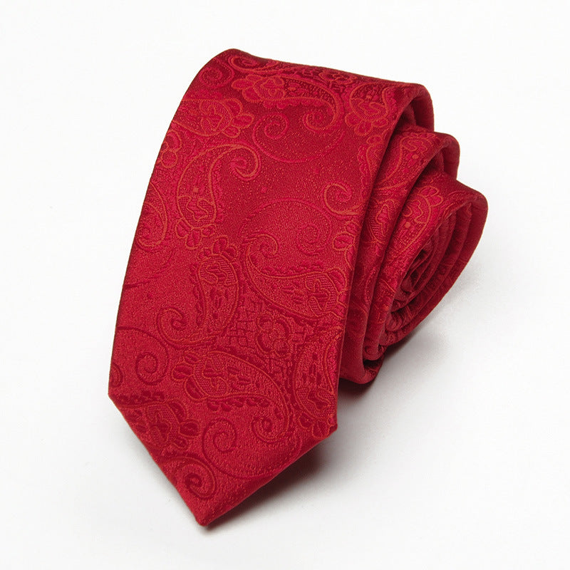 Elegant Korean-Style Slim Tie – Modern Minimalist Fashion