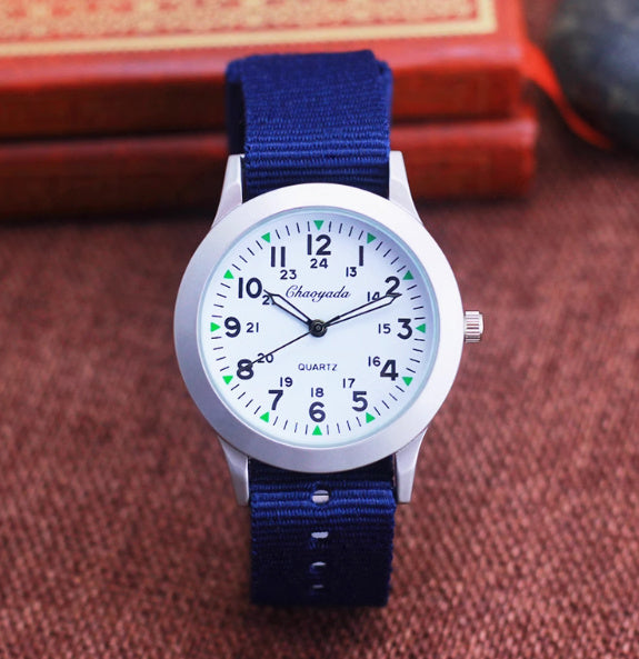 Unisex Canvas Waterproof Quartz Watch