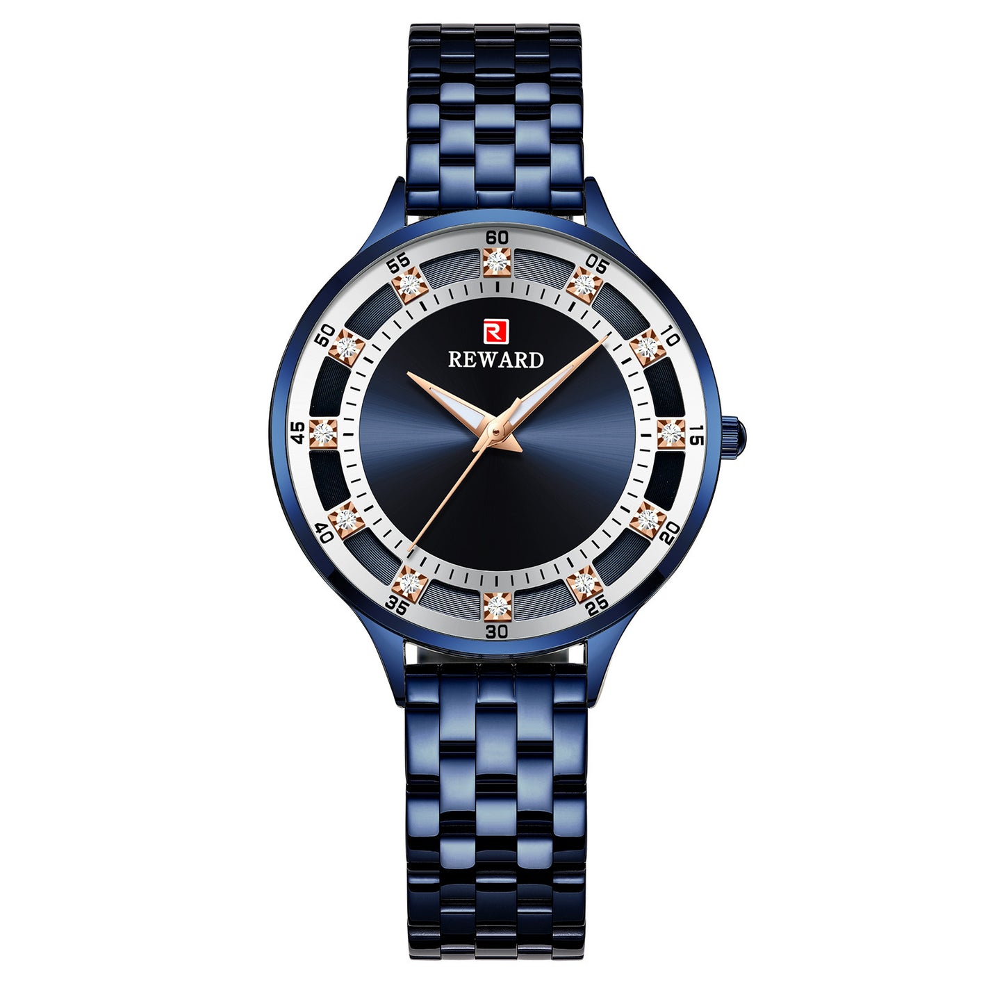 Elegant Women's Stainless Steel Waterproof Quartz Watch – Timeless Precision & Style