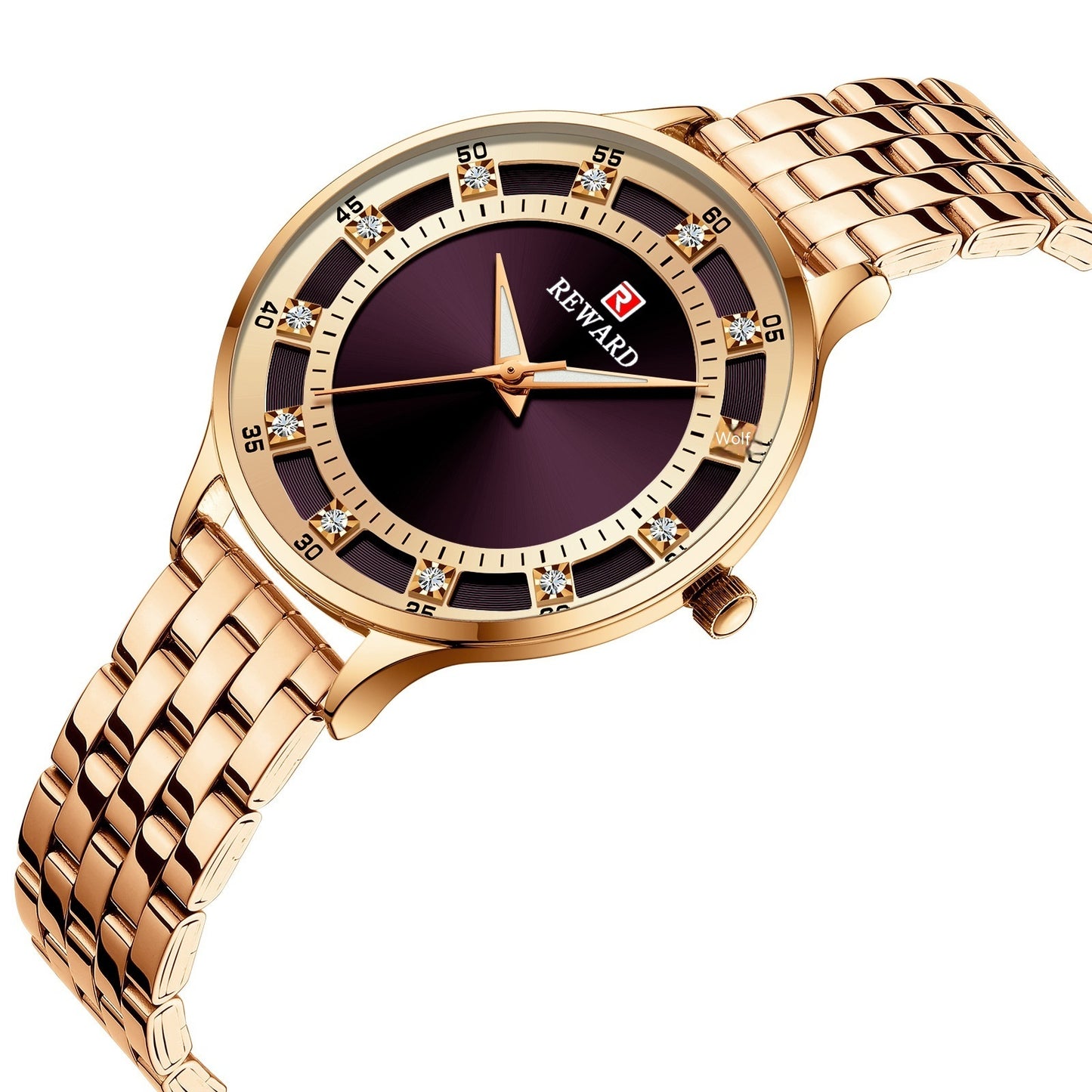 Elegant Women's Stainless Steel Waterproof Quartz Watch – Timeless Precision & Style