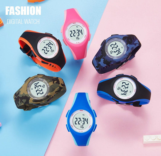 Kid's Multifunctional Waterproof Electronic Watch