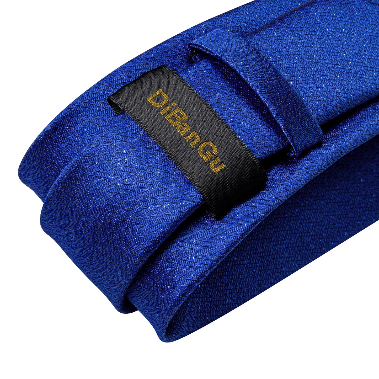 Men's Fashion Solid Tie Set with Handkerchief and Cufflinks