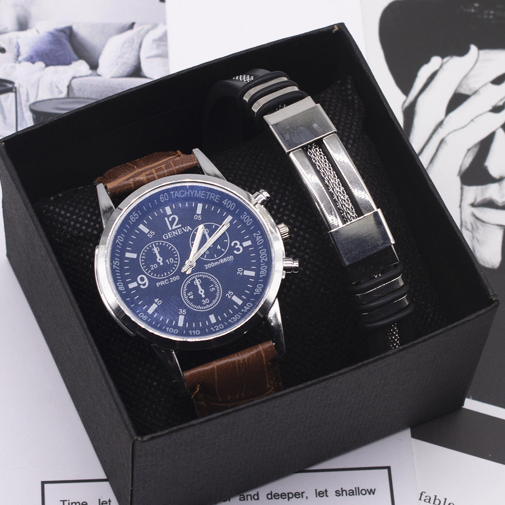 Men's Light Glass Wristwatch